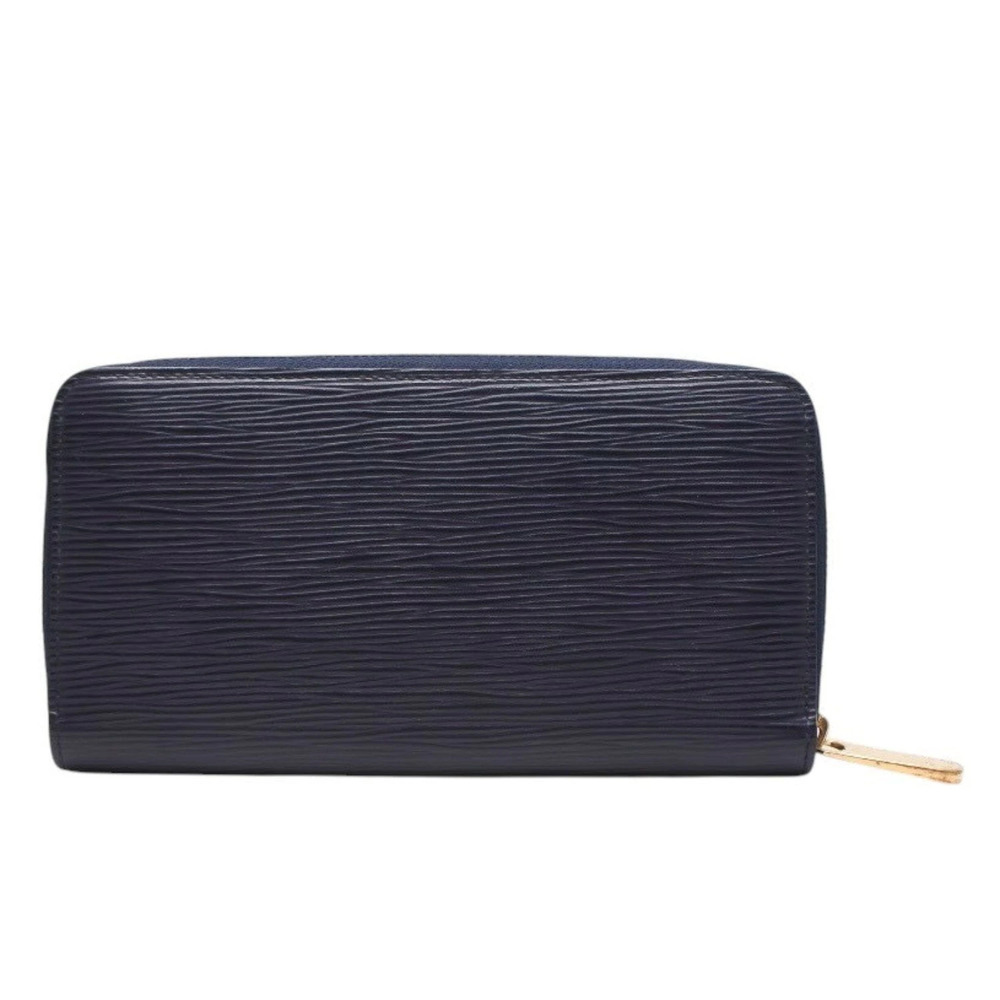 LOUIS VUITTON Zippy Wallet Long Navy Blue Epi Leather
